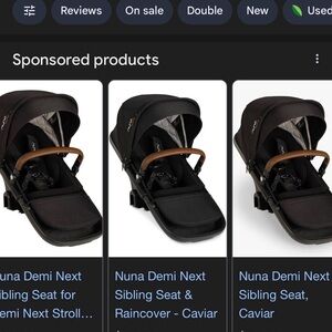 Nuna Demi Next Sibling Seat - Caviar